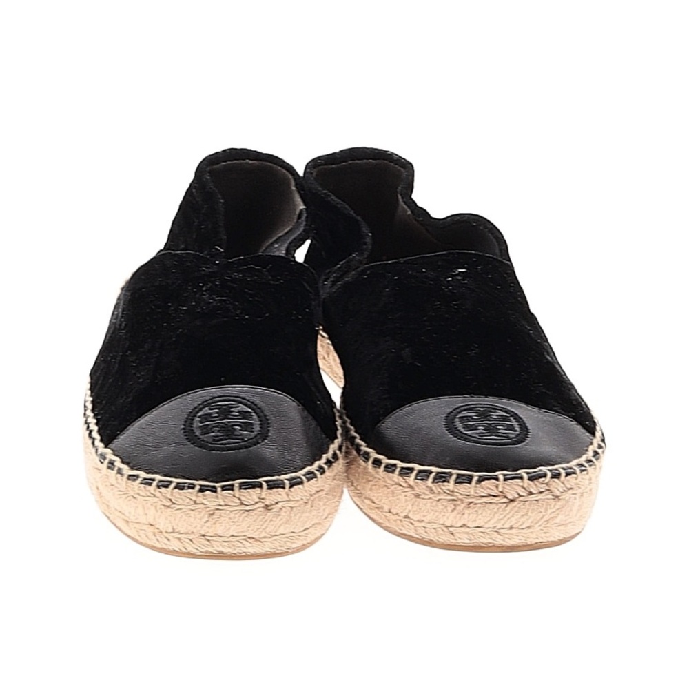 Tory Burch Black Espadrille Slip-On Shoes
